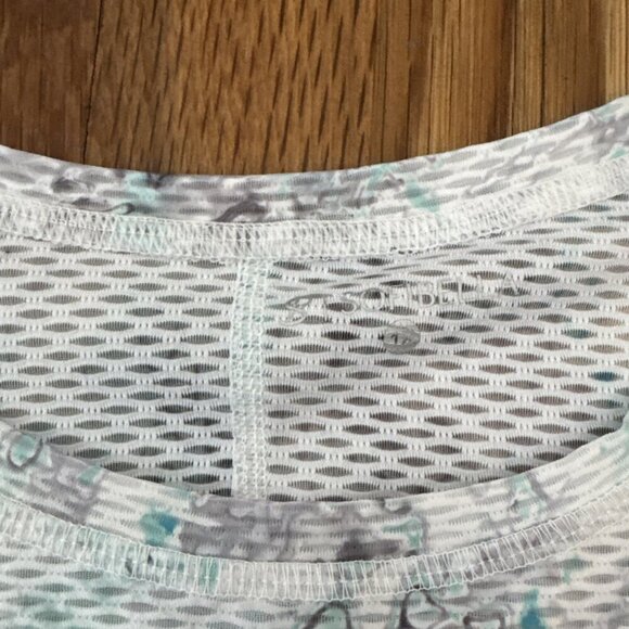 Sofibella Air Flow Mesh Top UPF Tennis Pickleball Green Size 1X - Picture 3 of 4